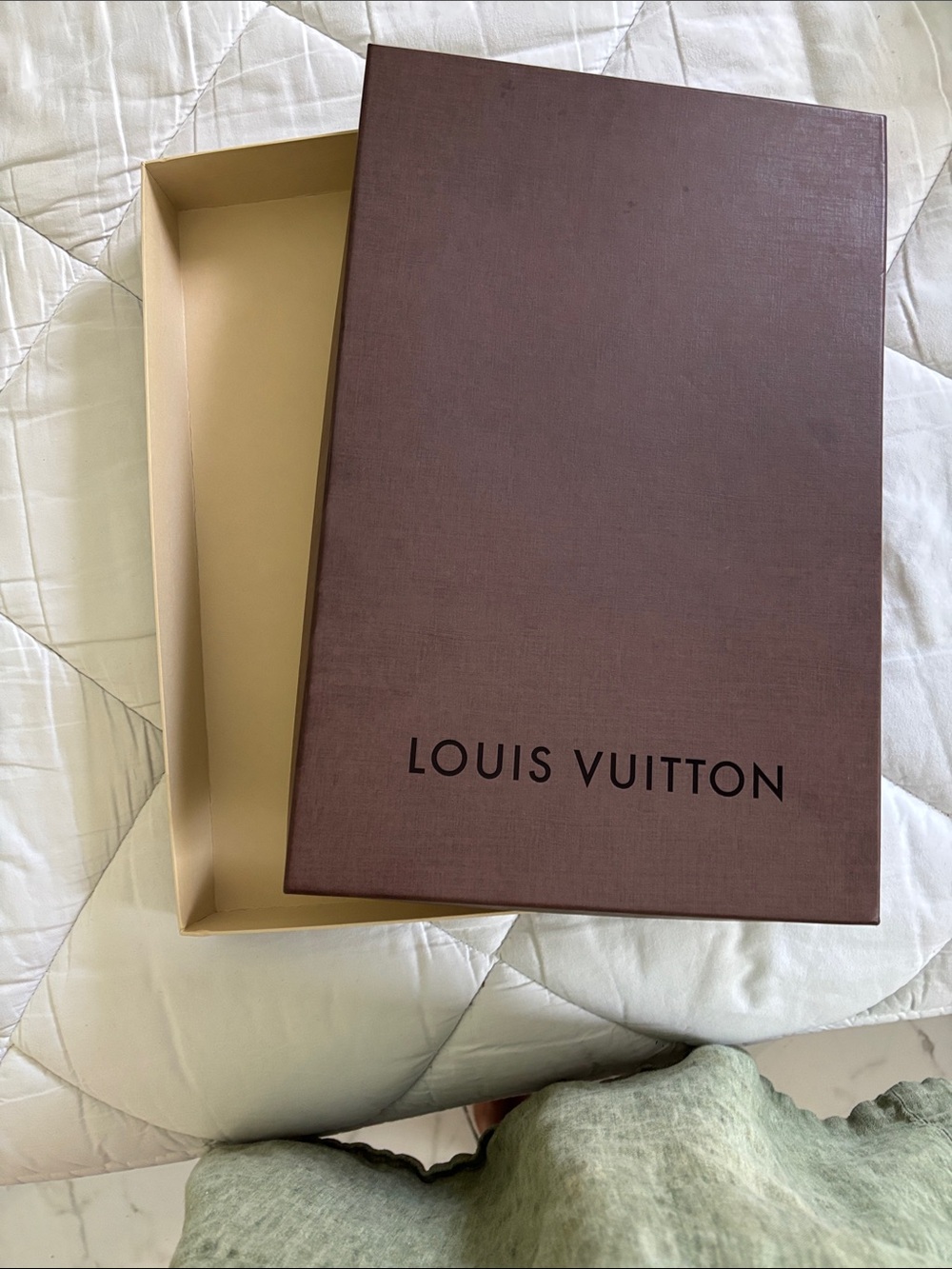 Louis Vuitton Brown Box with Cream Interior
